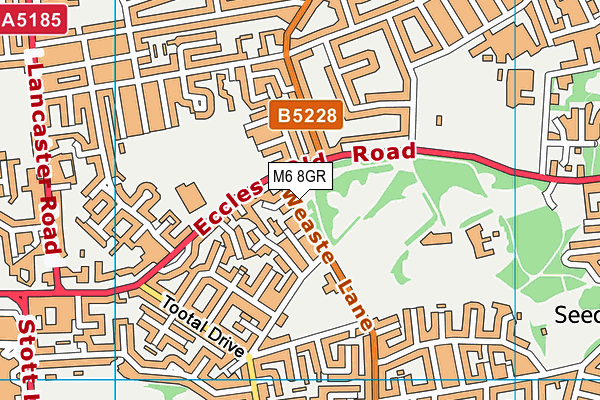 M6 8GR map - OS VectorMap District (Ordnance Survey) M6 8GR map - OS VectorMap District (Ordnance Survey)