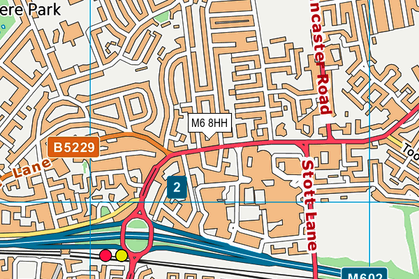 M6 8HH map - OS VectorMap District (Ordnance Survey) M6 8HH map - OS VectorMap District (Ordnance Survey)