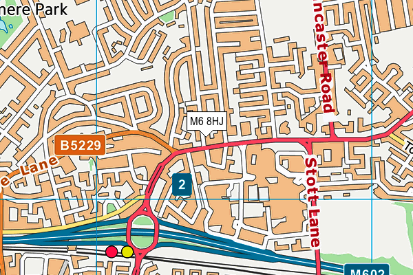 M6 8HJ map - OS VectorMap District (Ordnance Survey) M6 8HJ map - OS VectorMap District (Ordnance Survey)