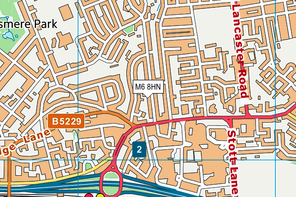 M6 8HN map - OS VectorMap District (Ordnance Survey) M6 8HN map - OS VectorMap District (Ordnance Survey)