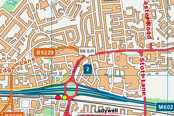 M6 8JH map - OS VectorMap District (Ordnance Survey) M6 8JH map - OS VectorMap District (Ordnance Survey)