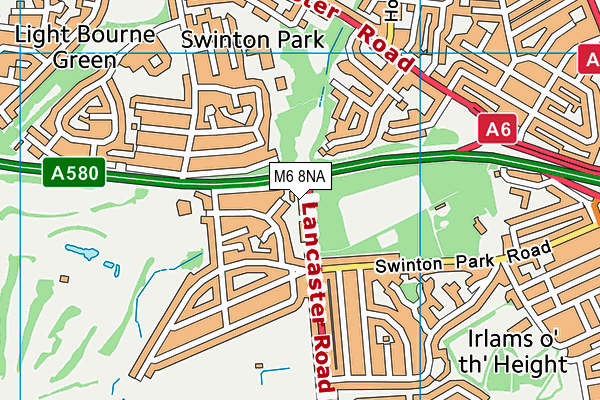 M6 8NA map - OS VectorMap District (Ordnance Survey) M6 8NA map - OS VectorMap District (Ordnance Survey)