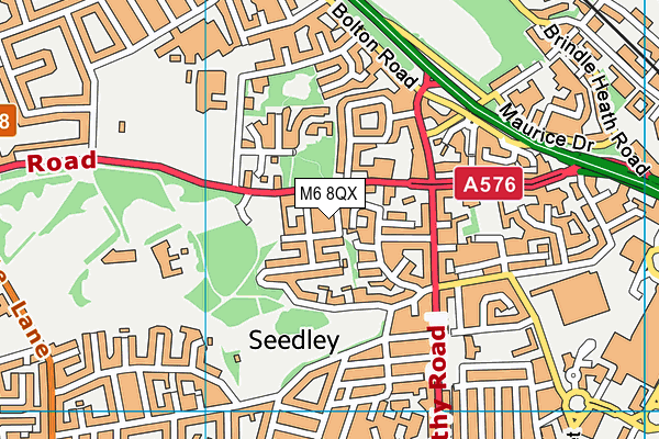 M6 8QX map - OS VectorMap District (Ordnance Survey) M6 8QX map - OS VectorMap District (Ordnance Survey)