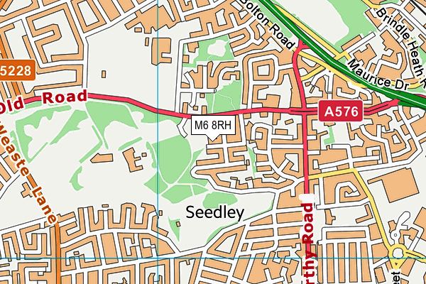 M6 8RH map - OS VectorMap District (Ordnance Survey) M6 8RH map - OS VectorMap District (Ordnance Survey)