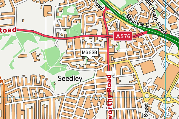 M6 8SB map - OS VectorMap District (Ordnance Survey) M6 8SB map - OS VectorMap District (Ordnance Survey)