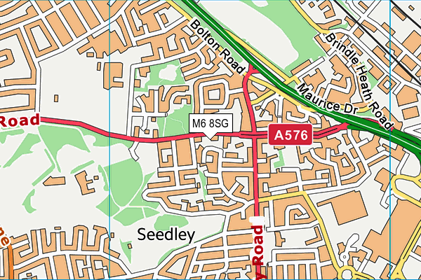 M6 8SG map - OS VectorMap District (Ordnance Survey) M6 8SG map - OS VectorMap District (Ordnance Survey)
