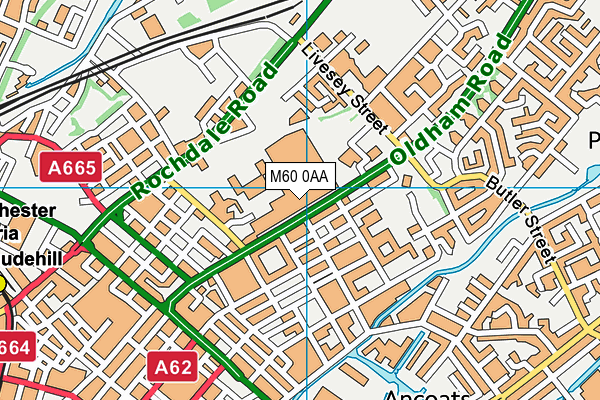 M60 0AA map - OS VectorMap District (Ordnance Survey) M60 0AA map - OS VectorMap District (Ordnance Survey)