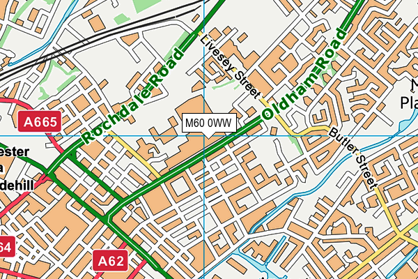 M60 0WW map - OS VectorMap District (Ordnance Survey) M60 0WW map - OS VectorMap District (Ordnance Survey)