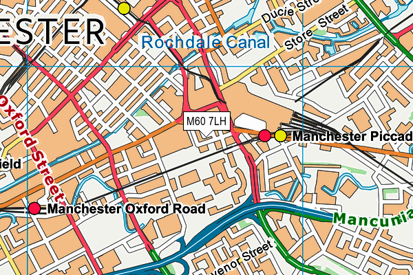 M60 7LH map - OS VectorMap District (Ordnance Survey) M60 7LH map - OS VectorMap District (Ordnance Survey)