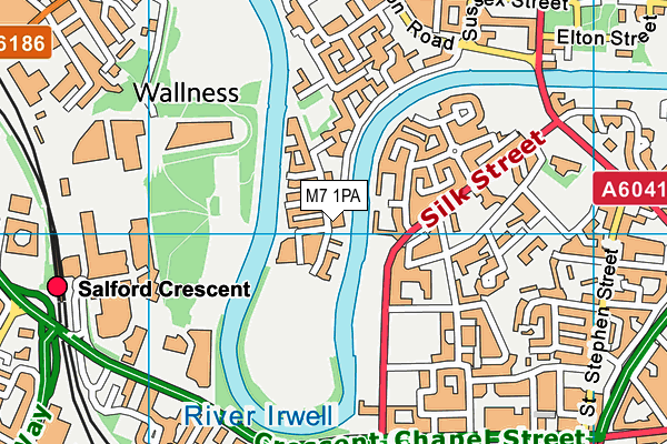 M7 1PA map - OS VectorMap District (Ordnance Survey) M7 1PA map - OS VectorMap District (Ordnance Survey)