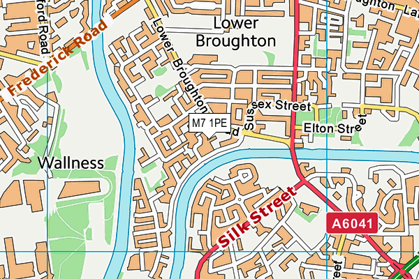M7 1PE map - OS VectorMap District (Ordnance Survey) M7 1PE map - OS VectorMap District (Ordnance Survey)