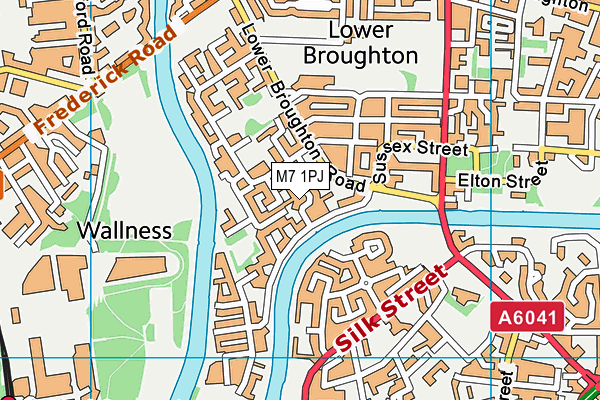 M7 1PJ map - OS VectorMap District (Ordnance Survey) M7 1PJ map - OS VectorMap District (Ordnance Survey)