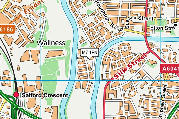 M7 1PN map - OS VectorMap District (Ordnance Survey) M7 1PN map - OS VectorMap District (Ordnance Survey)