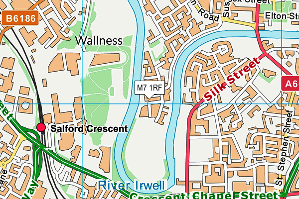 M7 1RF map - OS VectorMap District (Ordnance Survey) M7 1RF map - OS VectorMap District (Ordnance Survey)