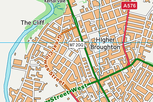 M7 2GQ map - OS VectorMap District (Ordnance Survey) M7 2GQ map - OS VectorMap District (Ordnance Survey)