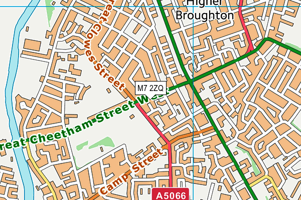 M7 2ZQ map - OS VectorMap District (Ordnance Survey) M7 2ZQ map - OS VectorMap District (Ordnance Survey)