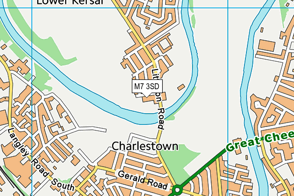 M7 3SD map - OS VectorMap District (Ordnance Survey) M7 3SD map - OS VectorMap District (Ordnance Survey)