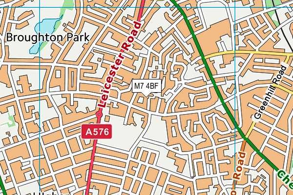 M7 4BF map - OS VectorMap District (Ordnance Survey) M7 4BF map - OS VectorMap District (Ordnance Survey)