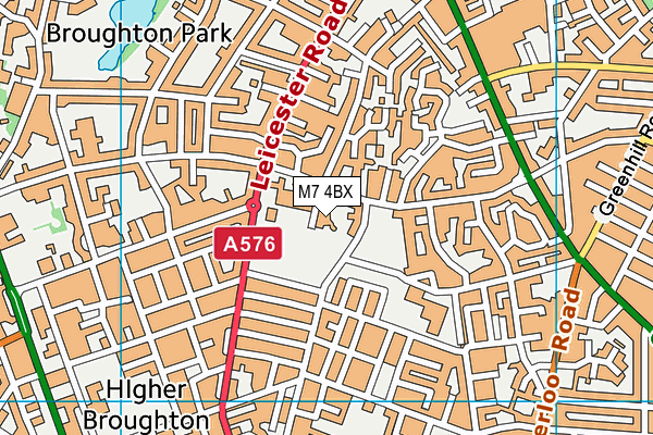 M7 4BX map - OS VectorMap District (Ordnance Survey) M7 4BX map - OS VectorMap District (Ordnance Survey)