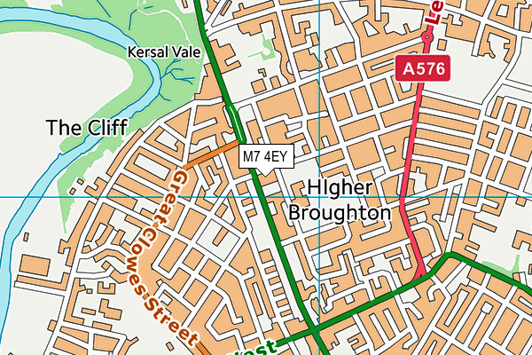M7 4EY map - OS VectorMap District (Ordnance Survey) M7 4EY map - OS VectorMap District (Ordnance Survey)
