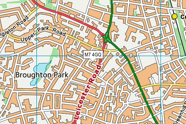 M7 4GQ map - OS VectorMap District (Ordnance Survey) M7 4GQ map - OS VectorMap District (Ordnance Survey)