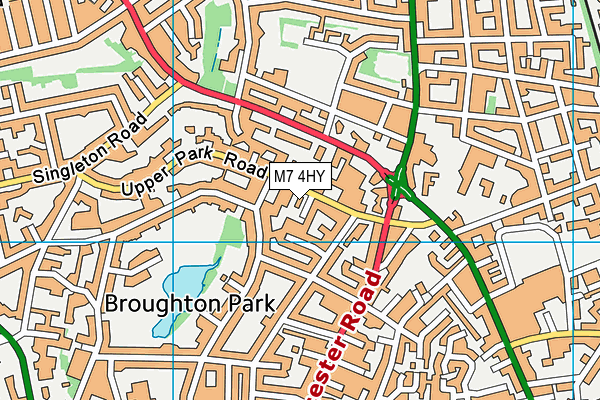 M7 4HY map - OS VectorMap District (Ordnance Survey) M7 4HY map - OS VectorMap District (Ordnance Survey)
