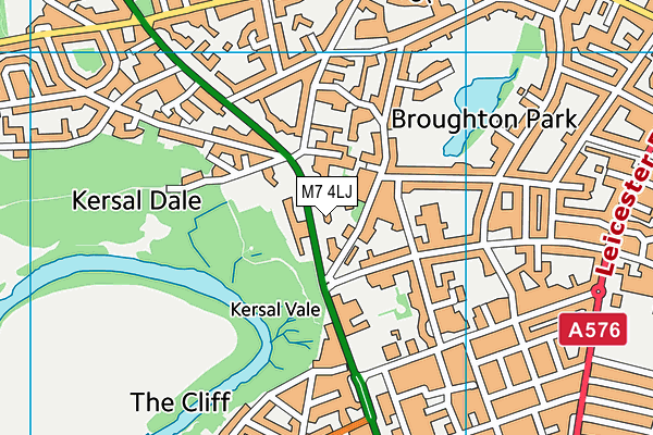 M7 4LJ map - OS VectorMap District (Ordnance Survey) M7 4LJ map - OS VectorMap District (Ordnance Survey)
