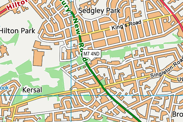 M7 4ND map - OS VectorMap District (Ordnance Survey) M7 4ND map - OS VectorMap District (Ordnance Survey)
