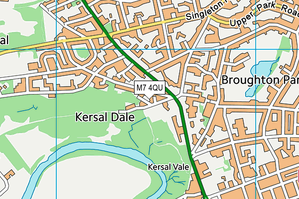 M7 4QU map - OS VectorMap District (Ordnance Survey) M7 4QU map - OS VectorMap District (Ordnance Survey)