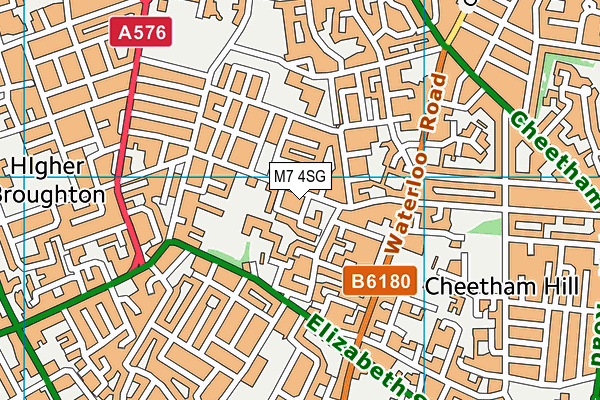 M7 4SG map - OS VectorMap District (Ordnance Survey) M7 4SG map - OS VectorMap District (Ordnance Survey)