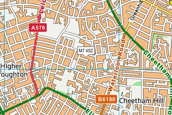 M7 4SZ map - OS VectorMap District (Ordnance Survey) M7 4SZ map - OS VectorMap District (Ordnance Survey)