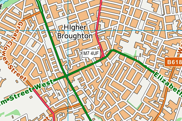 M7 4UF map - OS VectorMap District (Ordnance Survey) M7 4UF map - OS VectorMap District (Ordnance Survey)