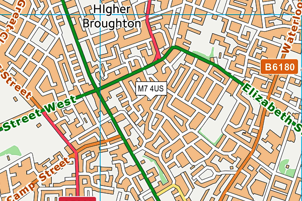 M7 4US map - OS VectorMap District (Ordnance Survey) M7 4US map - OS VectorMap District (Ordnance Survey)