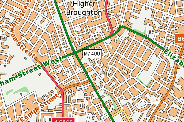M7 4UU map - OS VectorMap District (Ordnance Survey) M7 4UU map - OS VectorMap District (Ordnance Survey)
