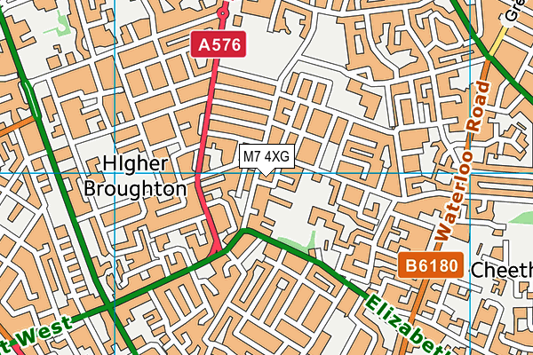 M7 4XG map - OS VectorMap District (Ordnance Survey) M7 4XG map - OS VectorMap District (Ordnance Survey)