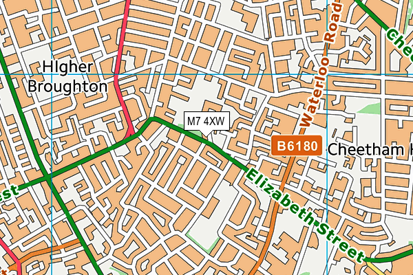 M7 4XW map - OS VectorMap District (Ordnance Survey) M7 4XW map - OS VectorMap District (Ordnance Survey)