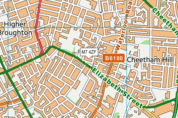 M7 4ZF map - OS VectorMap District (Ordnance Survey) M7 4ZF map - OS VectorMap District (Ordnance Survey)