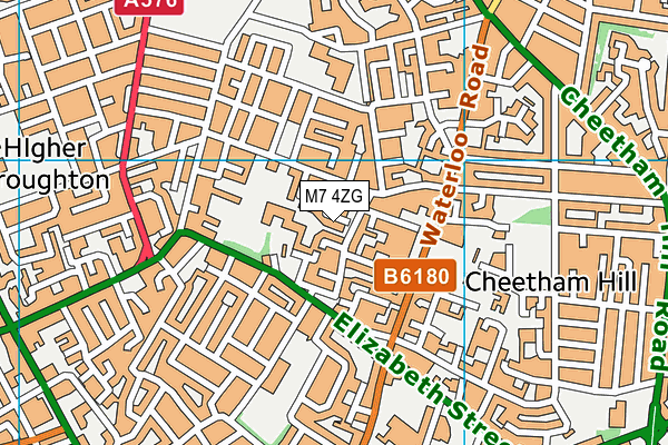 M7 4ZG map - OS VectorMap District (Ordnance Survey) M7 4ZG map - OS VectorMap District (Ordnance Survey)