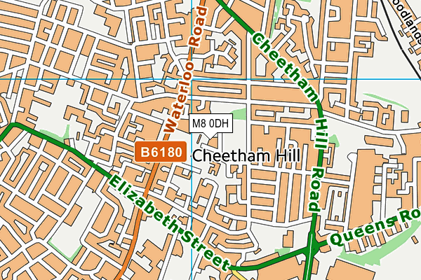 M8 0DH map - OS VectorMap District (Ordnance Survey) M8 0DH map - OS VectorMap District (Ordnance Survey)