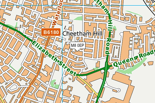M8 0EP map - OS VectorMap District (Ordnance Survey) M8 0EP map - OS VectorMap District (Ordnance Survey)