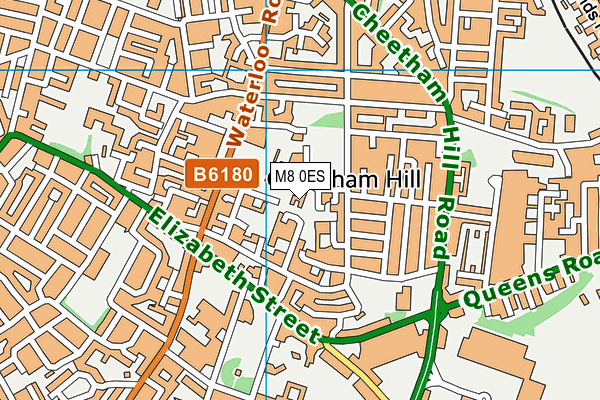 M8 0ES map - OS VectorMap District (Ordnance Survey) M8 0ES map - OS VectorMap District (Ordnance Survey)