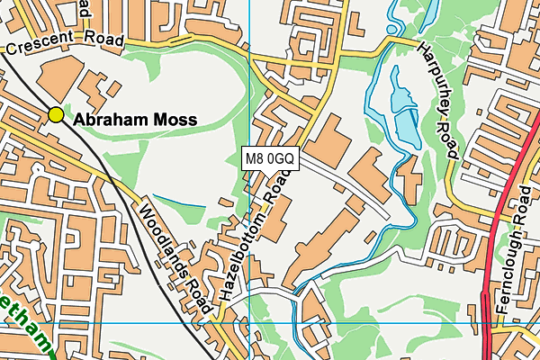 M8 0GQ map - OS VectorMap District (Ordnance Survey) M8 0GQ map - OS VectorMap District (Ordnance Survey)