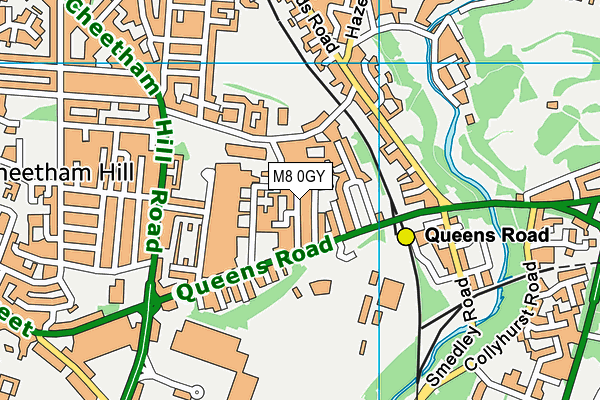 M8 0GY map - OS VectorMap District (Ordnance Survey) M8 0GY map - OS VectorMap District (Ordnance Survey)