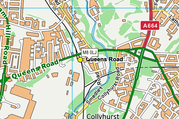 M8 0LJ map - OS VectorMap District (Ordnance Survey) M8 0LJ map - OS VectorMap District (Ordnance Survey)