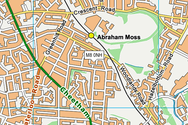 M8 0NH map - OS VectorMap District (Ordnance Survey) M8 0NH map - OS VectorMap District (Ordnance Survey)