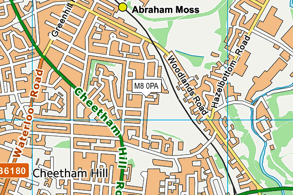 M8 0PA map - OS VectorMap District (Ordnance Survey) M8 0PA map - OS VectorMap District (Ordnance Survey)