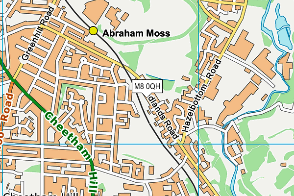 M8 0QH map - OS VectorMap District (Ordnance Survey) M8 0QH map - OS VectorMap District (Ordnance Survey)