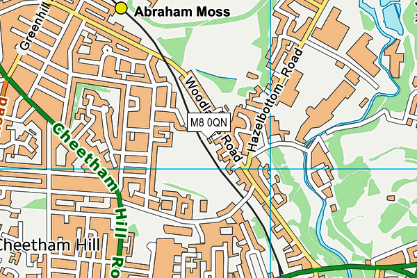M8 0QN map - OS VectorMap District (Ordnance Survey) M8 0QN map - OS VectorMap District (Ordnance Survey)