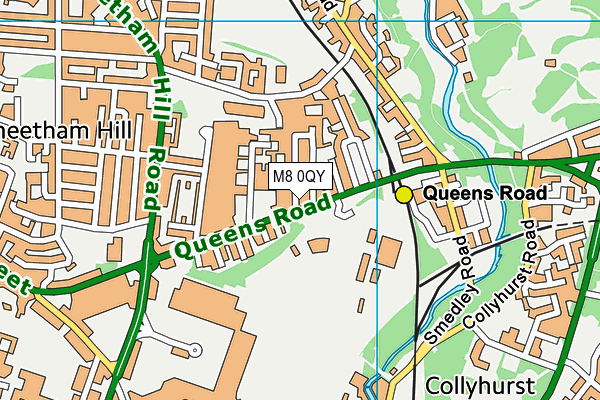 M8 0QY map - OS VectorMap District (Ordnance Survey) M8 0QY map - OS VectorMap District (Ordnance Survey)