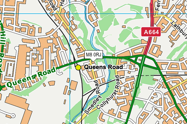 M8 0RJ map - OS VectorMap District (Ordnance Survey) M8 0RJ map - OS VectorMap District (Ordnance Survey)
